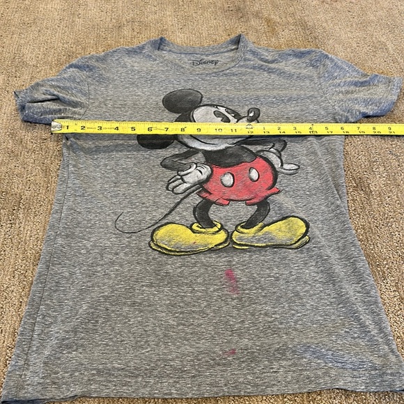 Disney Mickey Mouse Unisex Shirt Gray Size S - Picture 4 of 7